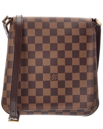 Louis Vuitton Brown Damier Ebene Musette Tango Long Strap (Authentic Pre-Loved)