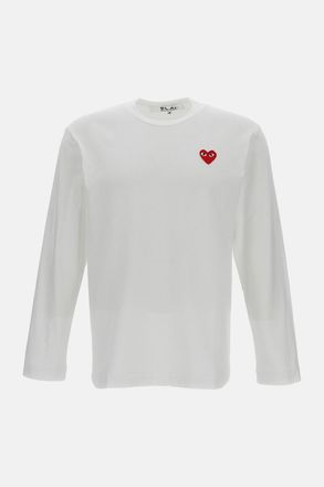Comme Des Gar&ccedil;ons T-shirt Emblem Cuore Rosso