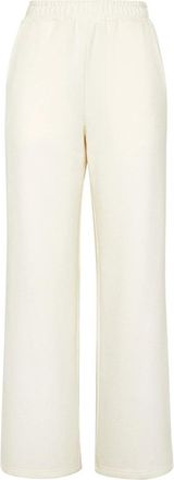 Plein Sport Palace Fit Jogging Broek - Dames - Trainingsbroeken - Wit - S - Katoen - Fitness