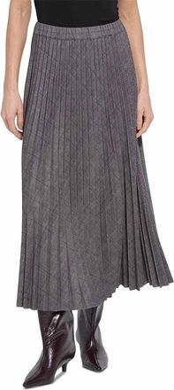 Lyss&eacute; Pierra Ponte Pleated Midi Skirt In Grey