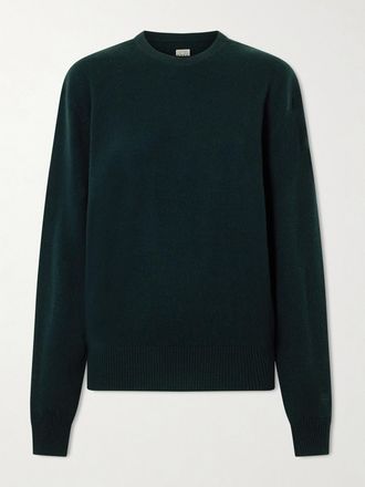 Toteme Pullover In Cashmere - Verde