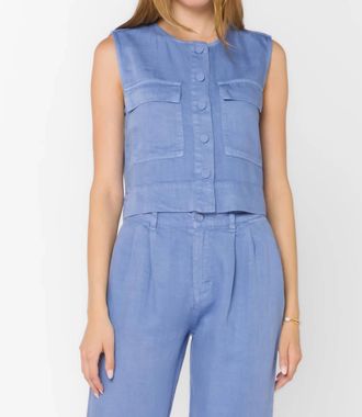 Velvet Heart Lozano Denim Vest In Peri Sky