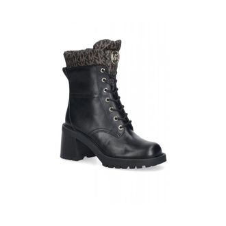 Michael Kors Schoenen, Dames, Zwart, 39 EU, Leer, Cade Enkellaars met Hak