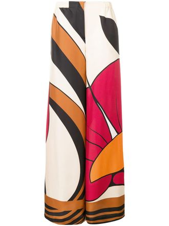 Alberta Ferretti Pantaloni a gamba ampia - Toni neutri