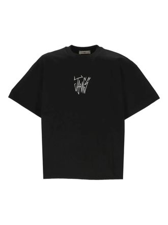 Jaws round-neck graphic T-shirt - Black