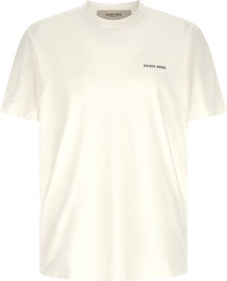 Golden Goose Journey T Shirt Bianco-Uomo