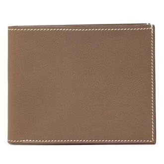Herm&egrave;s Pre-owned Wallets, female, Brown, Size: ONE SIZE Pre-owned Citizen Twill Compact Wallet