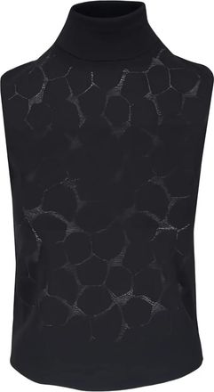 Akris Top a collo alto - Nero