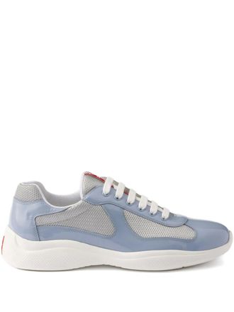 スニーカー PRADA  Sneakers Men Fabric Blue Amazon.com | Prada Men's 4E3173 Blue Fabric Sneaker US 8.5