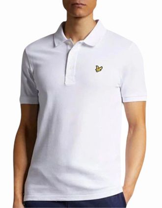 Lyle & Scott Mens Lyle & Scott Mens Polo Shirt Summer Golf Tee - White - Size: 40