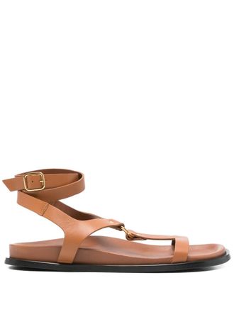 Alohas Leren sandalen - Bruin