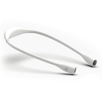 OEM L&aacute;mpara De Lectura Led Para El Cuello Crezuo, Flexible, 3 Colores, Regulable, Recargable Por Usb, L&aacute;mpara De Mesita De Noche Manos Libres, Blanca.-cre