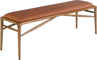 Angel Cerdá Banqueta polipiel marrón