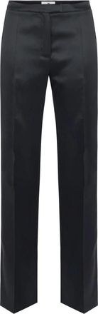 Elisabetta Franchi Dames, Broeken, Zwart, Maat: XL Satijn