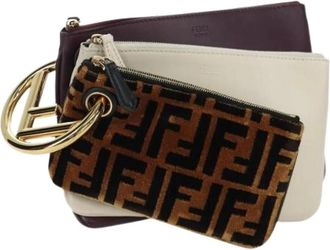 Fendi Pre-owned Accessories, female, Multicolor, Size: ONE SIZE Pre-owned Vintage Clutch Bag