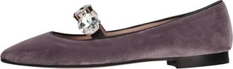 Prosperine Bailarina de Terciopelo - Shoes - Mujer - P&uacute;rpura - 36 1/2 EU