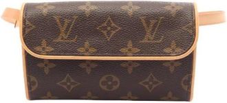 Louis Vuitton Pre-owned Pochette Florentine Monogram heuptas - Dames - Vintage Heuptassen - Bruin - ONE Size - Leer - Vintage