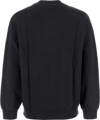 Carhartt Work in Progress Mens Black Cotton Alumni Sweat Exterior: Felpe Sweater