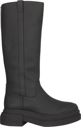 Stuart Weitzman Charli Boots - Dames - Hoge Laarzen - Zwart - 38 1/2 EU - Leer - Schoenen