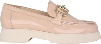 H&ouml;gl Beige Patent Leren Loafer voor Dames - Dames - Loafers - Beige - 37 1/2 EU - Leer - Schoenen