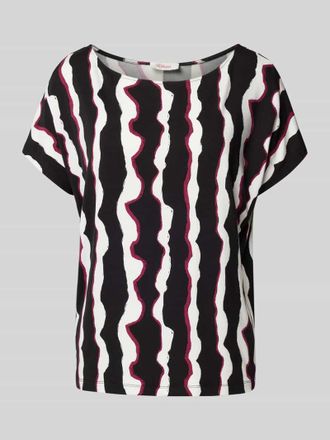 s.Oliver Red Label Bluse mit Rundhalsausschnitt in Black, Gr&ouml;&szlig;e XS