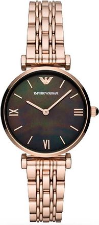 Emporio Armani Gianni T-Bar Horloge - Dames - Horloges - Roze - ONE Size - Accessoires