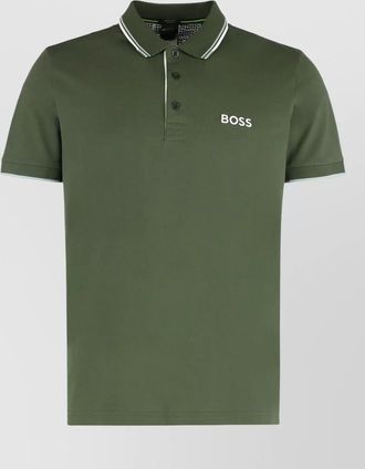 HUGO BOSS paddy polo shirt cotton blend stretch