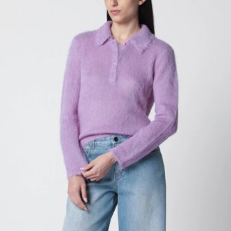 Chlo&eacute; Womens Pull En Maille Dalpaga Bross&eacute; Dreamy Lavender Purple Sweater