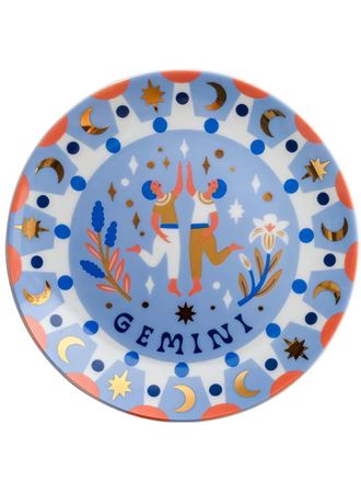 BITOSSI HOME Gemini plate (16.5cm) - unisex - Porcelain - One Size - Blue
