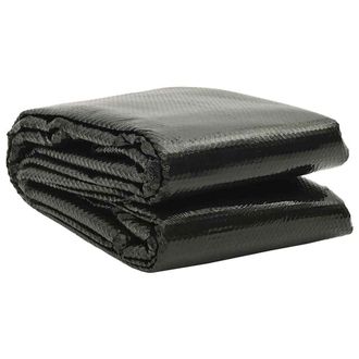 vidaXL Cubierta Solar De Piscina De Pe Rectangular Flotante 8x5m Negro Vidaxl
