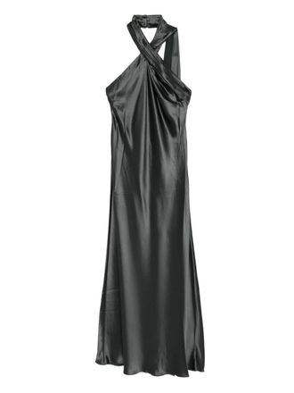 Acler Yewgreen maxi dress - women - Acetate/Polyester - 12 - Grey