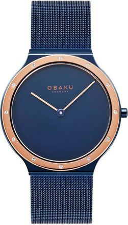 Obaku Note Lille Quartz Blue Dial Ladies Watch V285LESLML