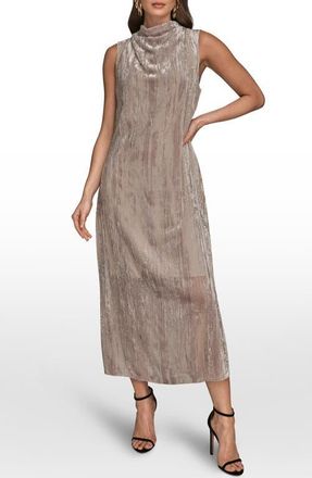 DKNY Burnout Sleeveless A-Line Maxi Dress in Vapor at Nordstrom, Size X-Large