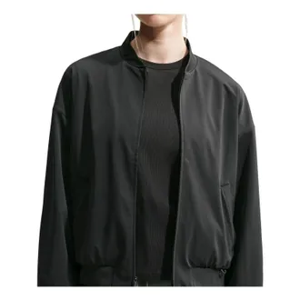 Nike (WMNS) Nike 24.7 PerfectStretch Dri-FIT UV Protection Oversized Bomber Jacket Black Dark Smoke Grey IO2405-010