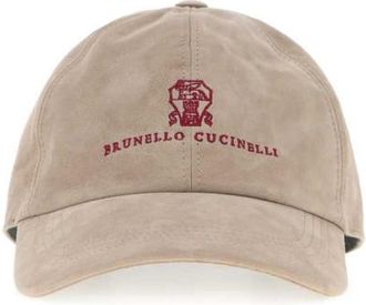 Brunello Cucinelli Beige Logo Baseball Cap