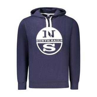 North Sails Blue Cotton Mens Mens Hoodie