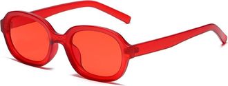 Generic Square Mens Driving Sunglasses Outdoor Commuter Womens Sports Sun Glasses(Red)