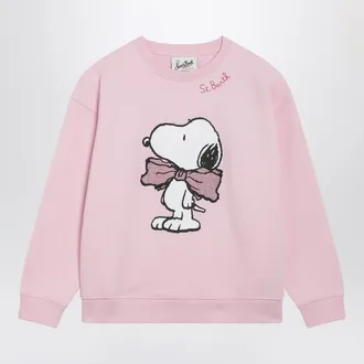 MC2 Saint Barth Pink cotton-blend sweatshirt with Snoopy print