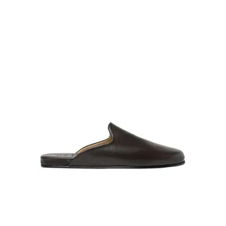 Scarosso Schoenen, unisex, Bruin, 45 EU, Leer, Atlas Travel Slipper