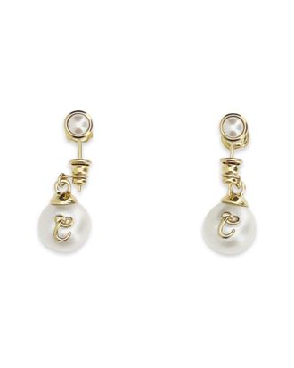Chlo&eacute; Pearl Heirloom Pendenti Earrings