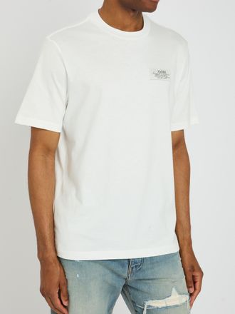 Amiri Mens Spirit T-Shirt in White Cotton - Size 2XL
