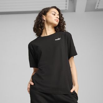 Puma T-shirt ESS TAPE vestibilit&agrave; comoda da donna, Abbigliamento, Nero, XS