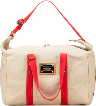 Louis Vuitton Pre-owned Womens Lv Cup Antigua Sac Weekend - Ivory Textile - One Size
