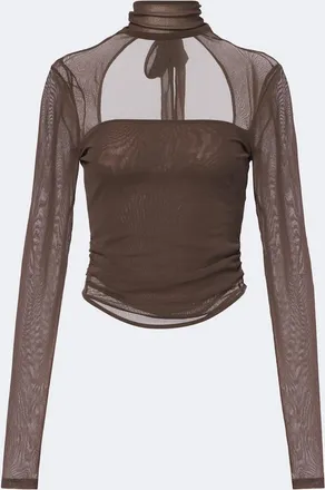 Christophe Lemaire Mesh turtleneck top