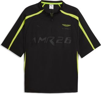 Puma x AMF1 Lifestyle Short Sleeve Quarter Zip Jersey in Puma Black at Nordstrom, Size Xx-Large