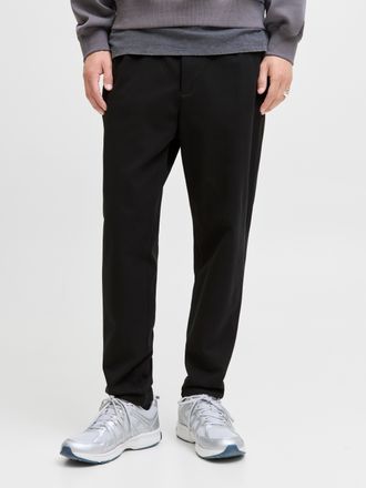 Jack & Jones Jogger Pants JACK & JONES JPSTACE NEO JOGGER PANTS NOOS, Herren, Gr. S, N-Gr, schwarz, Web, Obermaterial: 72% Baumwolle, 23% Polyester, 5% Elasthan, u