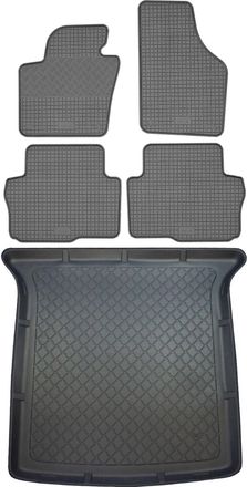 OEM Volkswagen Sharan Ii Van (5 Puertas) A Partir De Septiembre De 2010. Juego: Alfombrillas De Goma Para Coche + Alfombrilla Para Maletero
