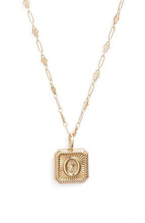 Miranda Frye Harlow Initial Pendant Necklace in Gold - O at Nordstrom