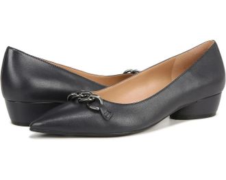 Naturalizer Womens Naturalizer Becca H7019L5402 Flat Navy Leather Pointed Toe ZAP1442