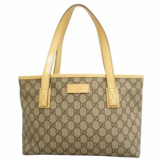 Gucci Brown Yellow Pvc Tote Bag (Pre-Owned)